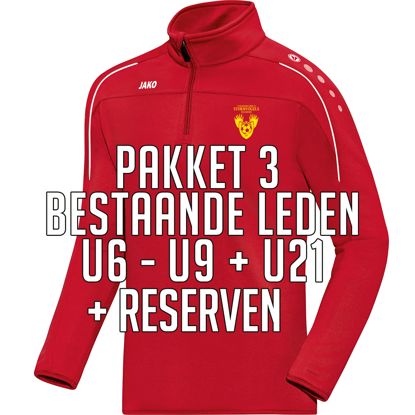 Afbeeldingen van PAKKET 3 BESTAANDE LEDEN: U6 - U9 + U21 + RESERVEN